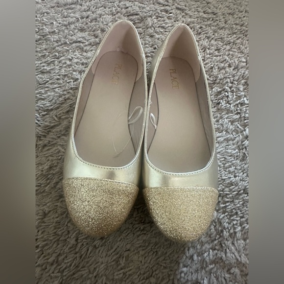 Echo Shoes - Preloved Gold Glitter Girls Flats